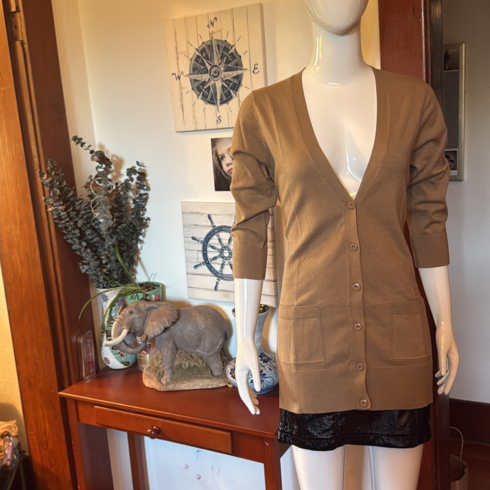 NWT northern reflections size small mustard Women's Cardigan Sweater